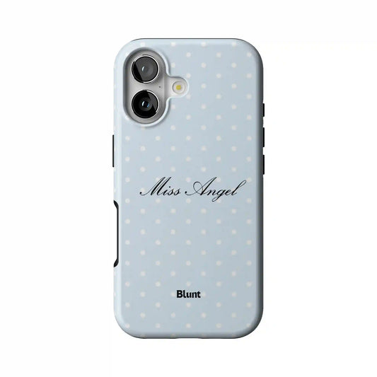 Blue Miss Angel iPhone Case