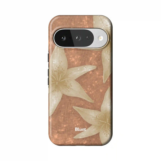Sand Solar Lily Pixel Case