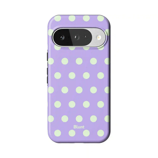 Lavender Mint Polka Pixel Case