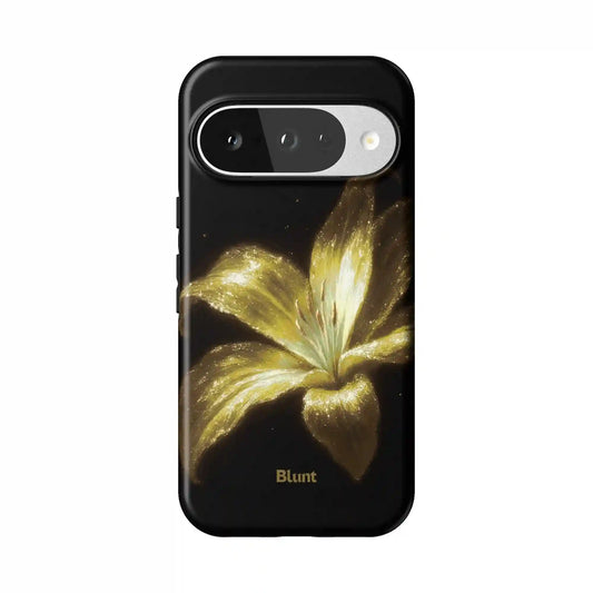 Golden Lilly Pixel Case