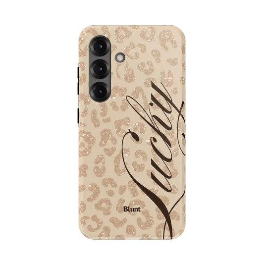 Cream Cheetah Lucky Samsung Case