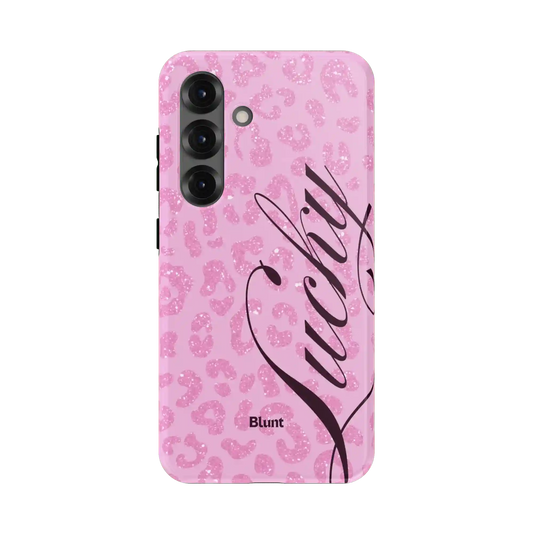 Pink Cheetah Lucky Samsung Case