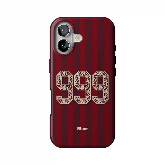 999 Crimson Stripe iPhone Case