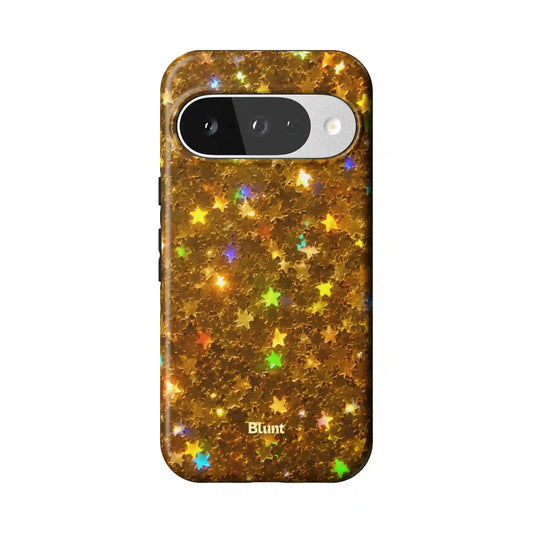 Golden Stars Pixel Case