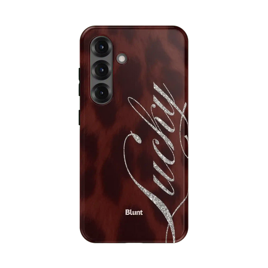 Brown Cheetah Lucky Samsung Case