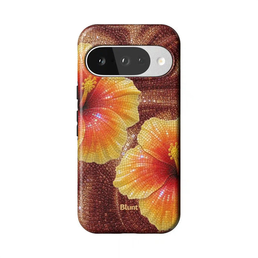 Hibiscus Espresso Pixel Case