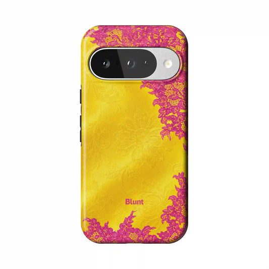 Lemon Chiffon Pixel Case