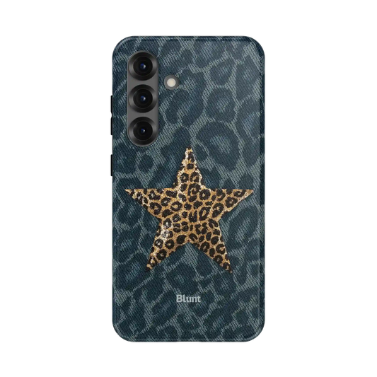 Denim Cheetah Samsung Case