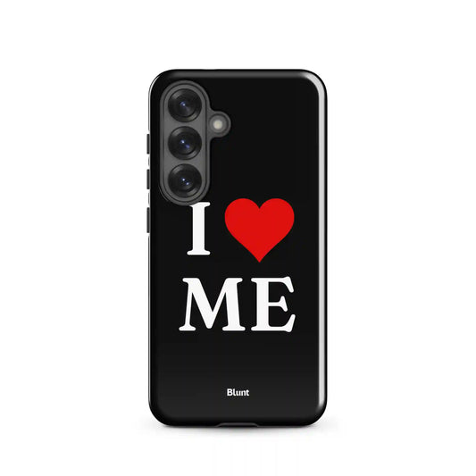 I Love Me in Black Samsung Case