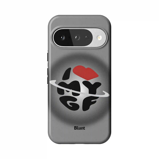 Grey Aura Girlfriend Pixel Case