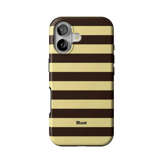 Brown Butter Stripes iPhone Case