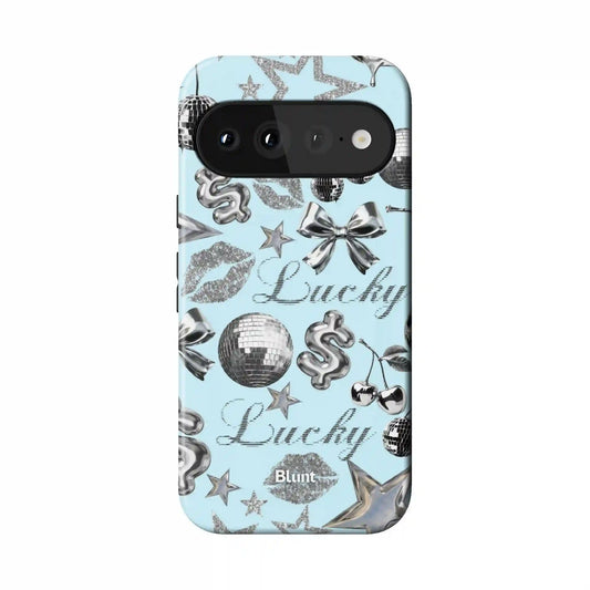 Lucky Baby Blue Pixel Case