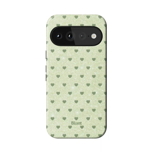 Green Sweethearts Pixel Case
