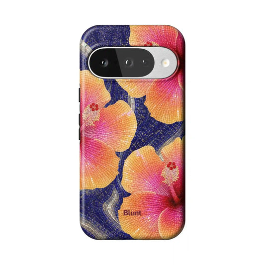 Marble Blossom Pixel Case