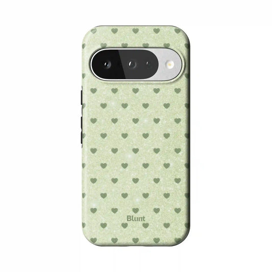 Green Sweethearts Pixel Case
