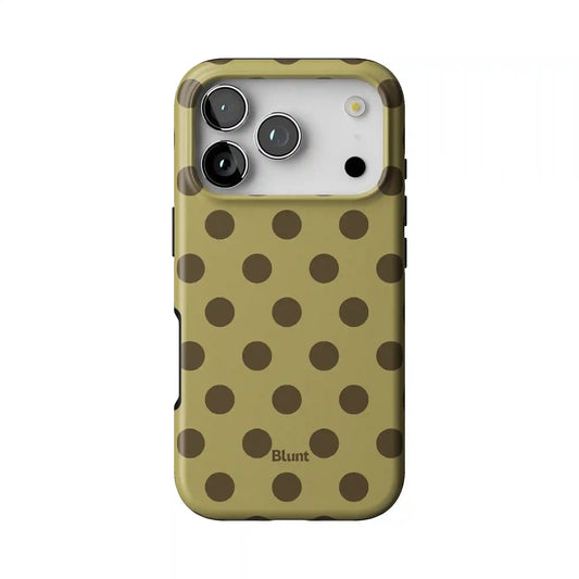 Sage Toffee Dot iPhone Case