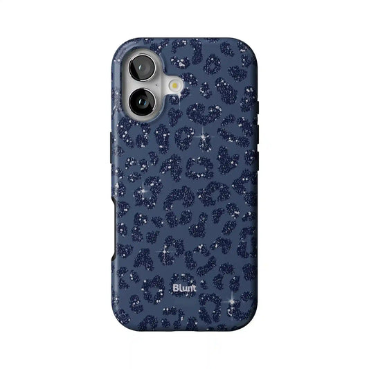 Blue Cheetah Print iPhone Case