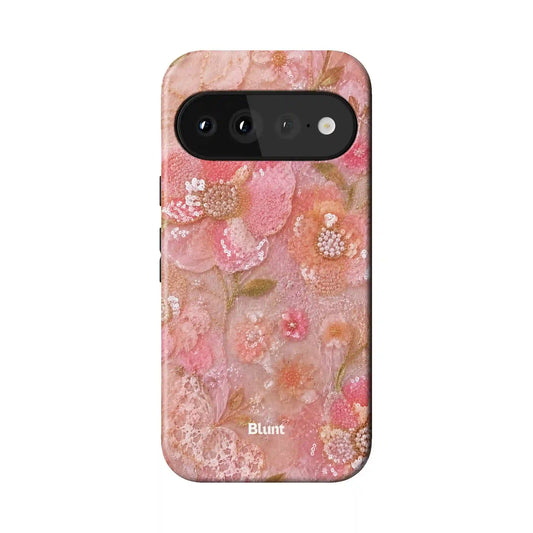 Peachy Petals Pixel Case