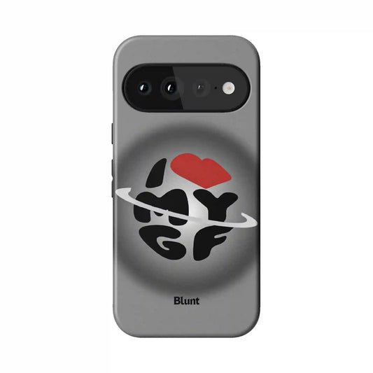 Grey Aura Girlfriend Pixel Case