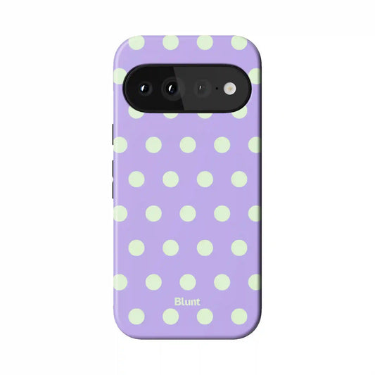 Lavender Mint Polka Pixel Case