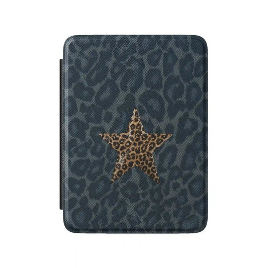 Denim Cheetah Kindle Case