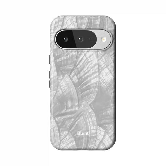 Silver Petals Pixel Case