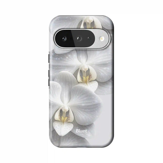 Ivory Orchid Pixel Case