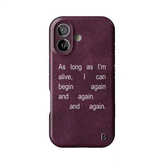 Again  Again Statement iPhone Case