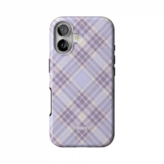 Purple Plaid iPhone Case