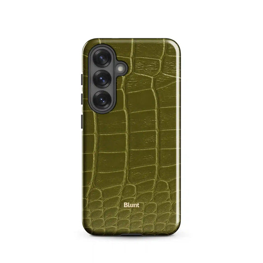 Olive Croc Samsung Case