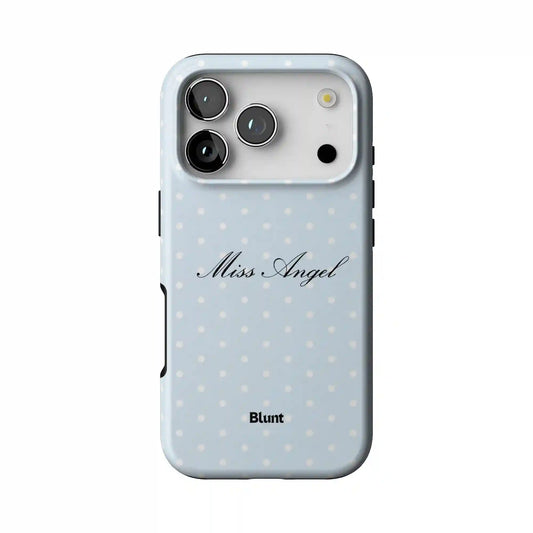 Blue Miss Angel iPhone Case