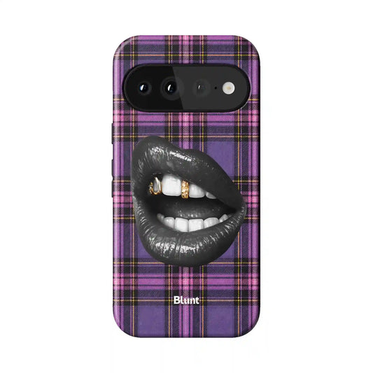 Talking Plaid Pixel Case