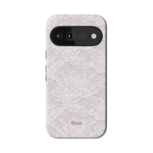 Ivory Lace Pixel Case