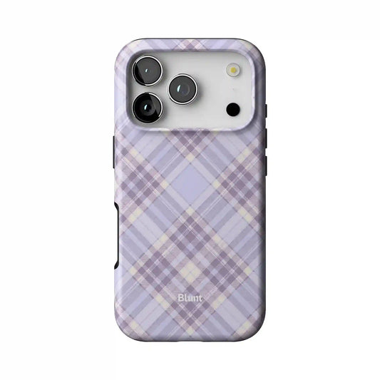 Purple Plaid iPhone Case