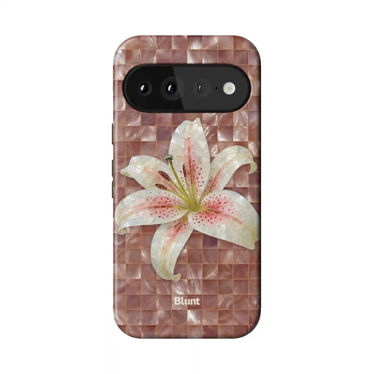 Golden Bloom Pixel Case