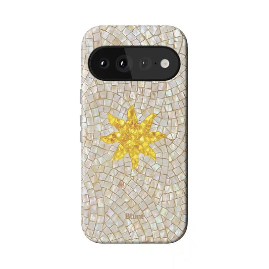 Golden Sunstone Pixel Case