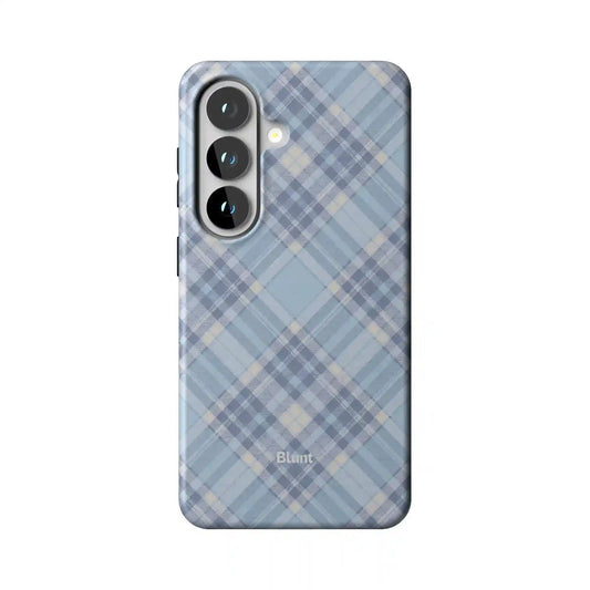 Baby Blue Plaid Samsung Case