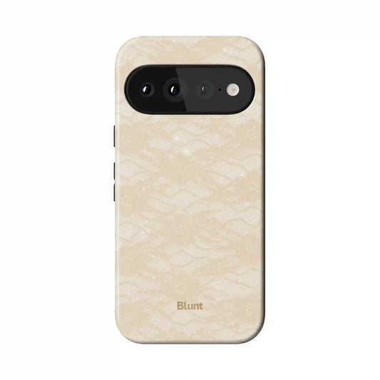 Ivory Veil Pixel Case