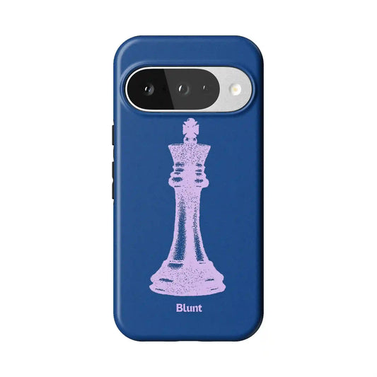 Royal Blue King Pixel Case