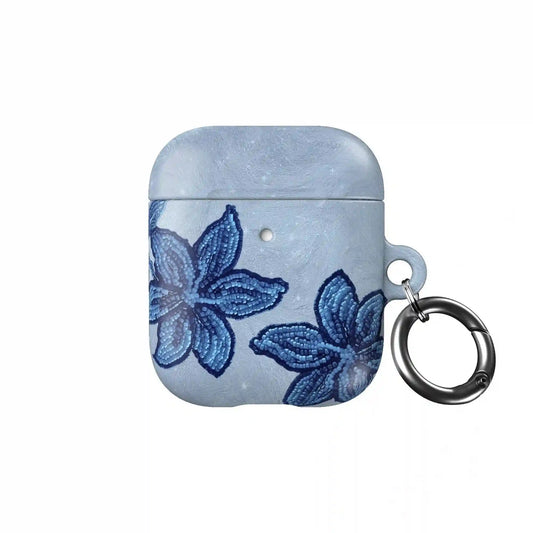 Blue Blush Orchid AirPod Case
