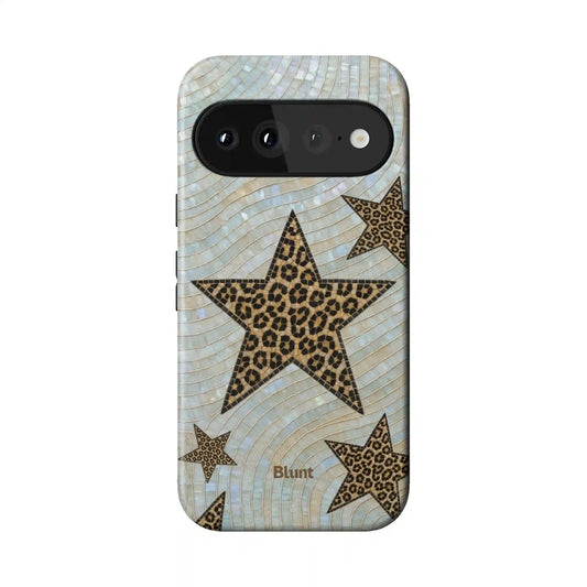 Leopard Star Pixel Case