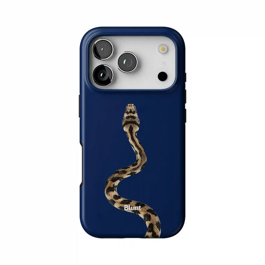 Navy Serpent iPhone Case