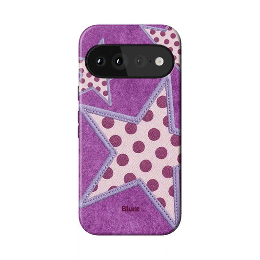 Lilac Crush Polka Star Pixel Case